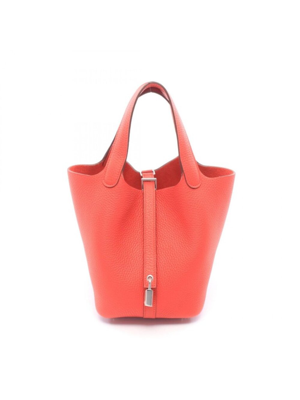 Hermes Handbag Picotin Lock PM Rouge Ladue Leather